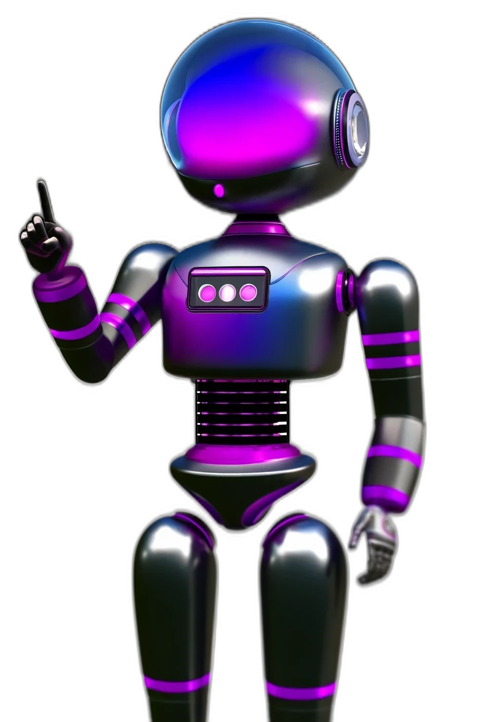 A floating AI copilot in a space suit